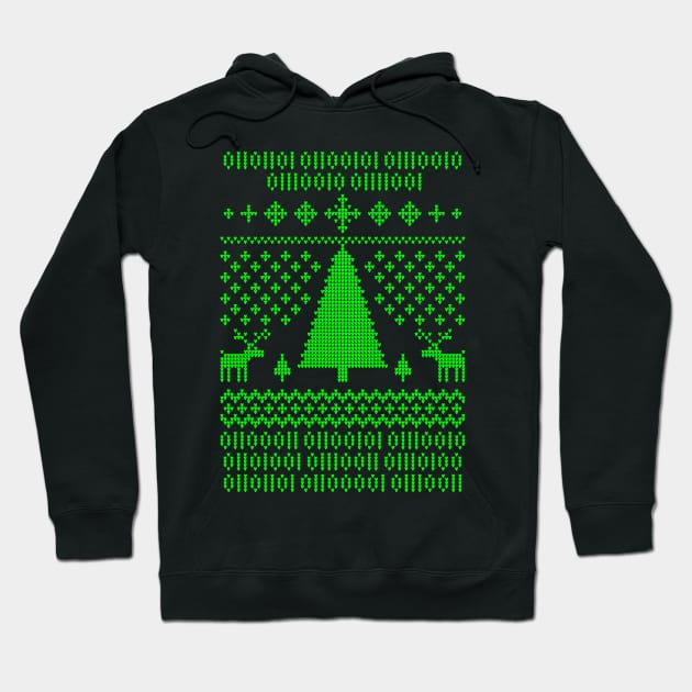 Binary Christmas Hoodie by manikx